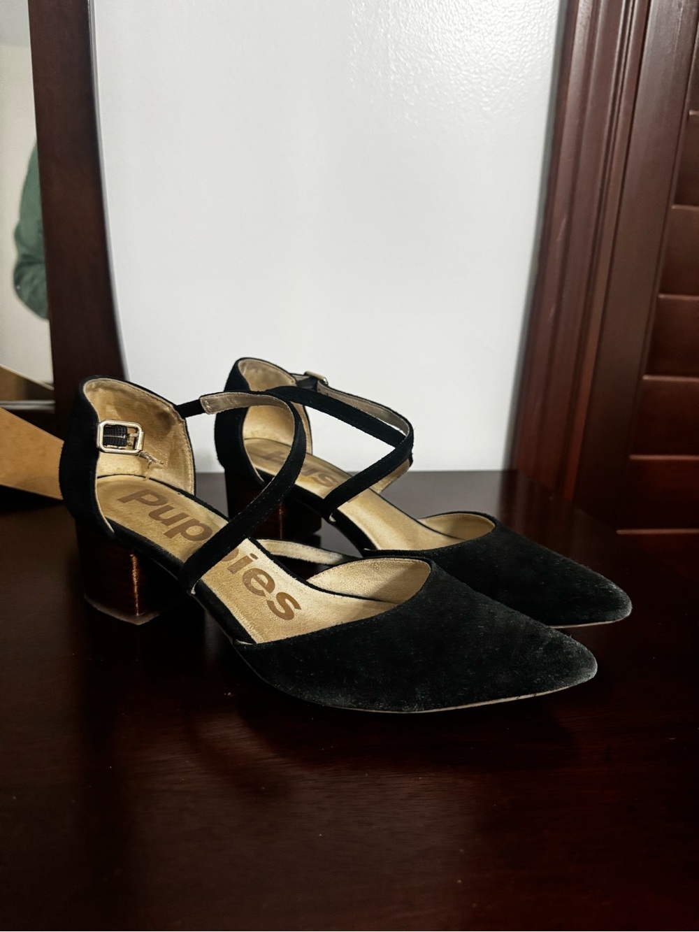 Hush Puppies Black Heel